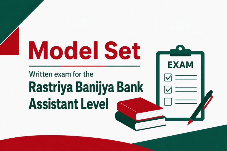 Written exam for the Rastriya Banijya Bank Assistant level